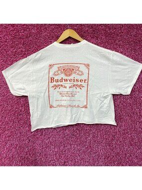 Budweiser Retro Style Crop Top size Large